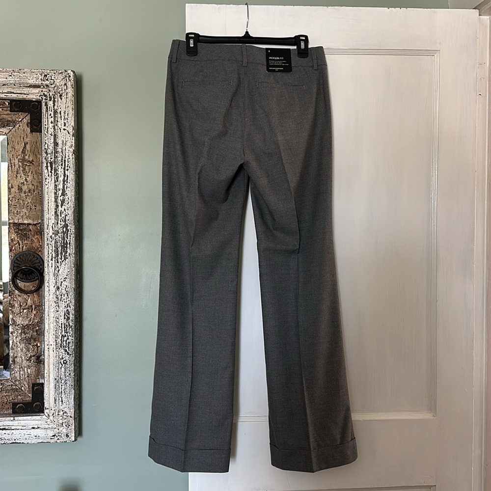 Banana Republic Jackson Fit Trousers - Charcoal Gray - Picture 2 of 16